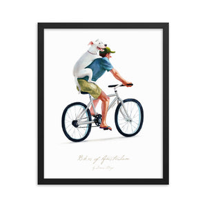 Bike Buddies Framed Art Print