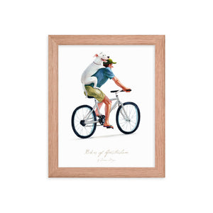 Bike Buddies Framed Art Print