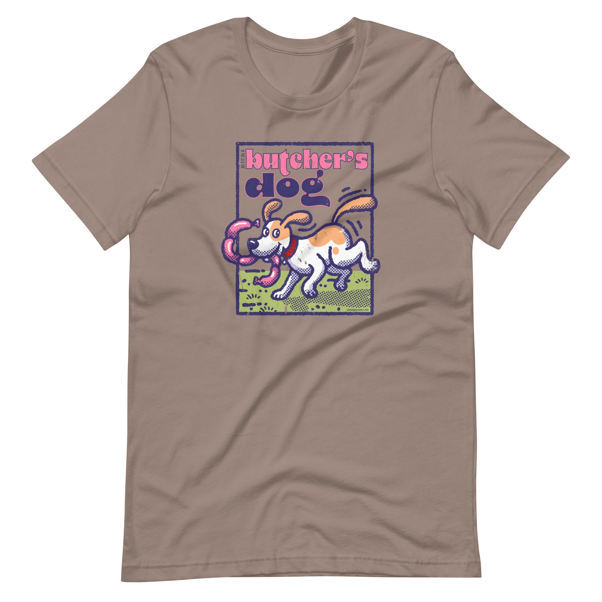 Butcher's Dog artist line art design Unisex t-shirt