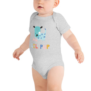 Lil Pup design Baby short sleeve one piece