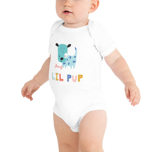 Lil Pup design Baby short sleeve one piece