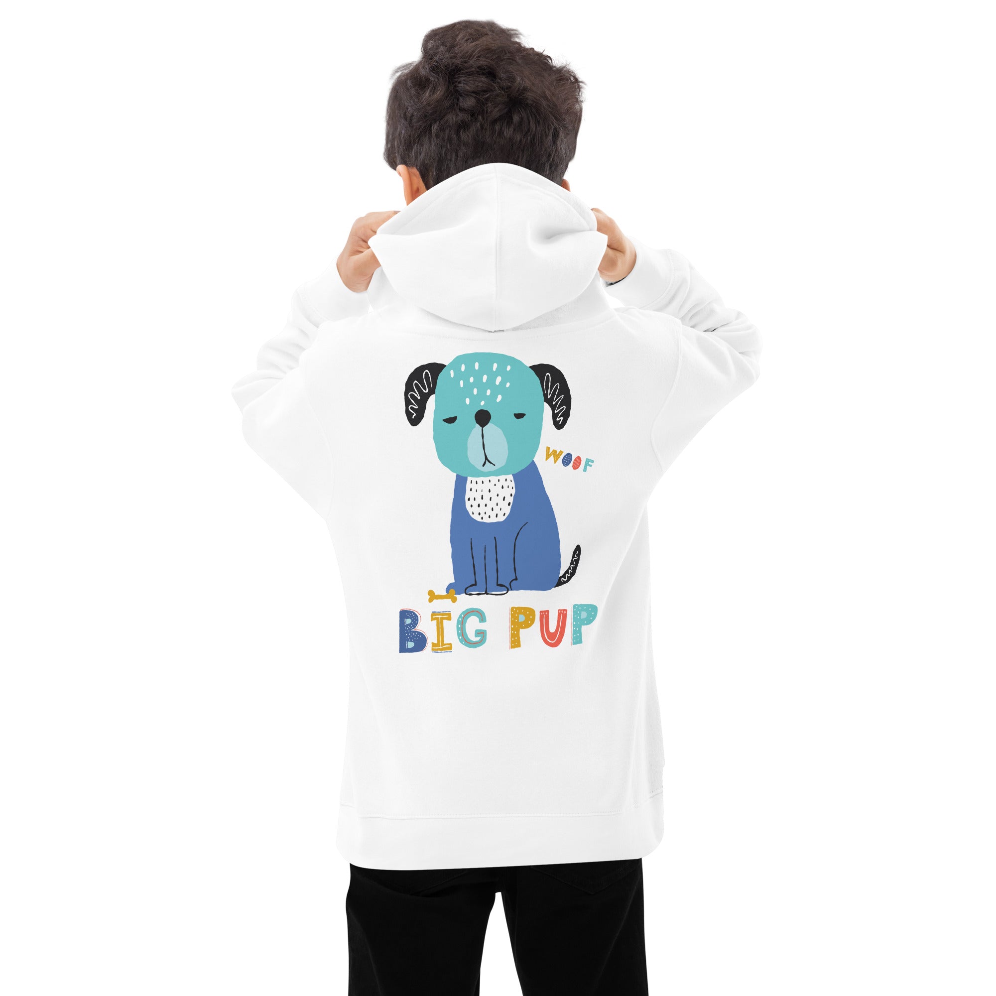 Big Pup design Kids fleece hoodie