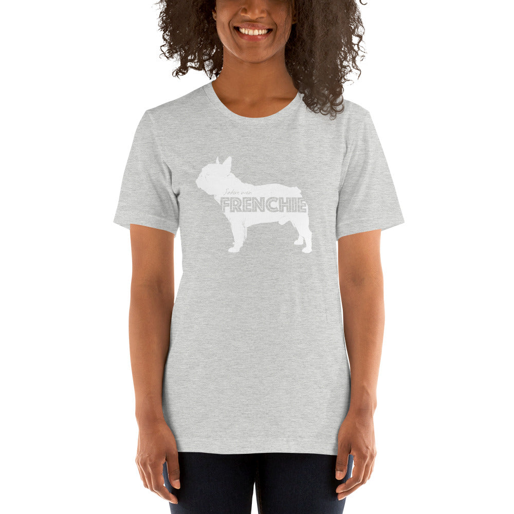French Bulldog in white - Unisex T-Shirt