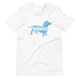 Small Wiener in baby blue - Unisex T-Shirt
