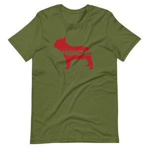 French Bulldog in red - Unisex T-Shirt