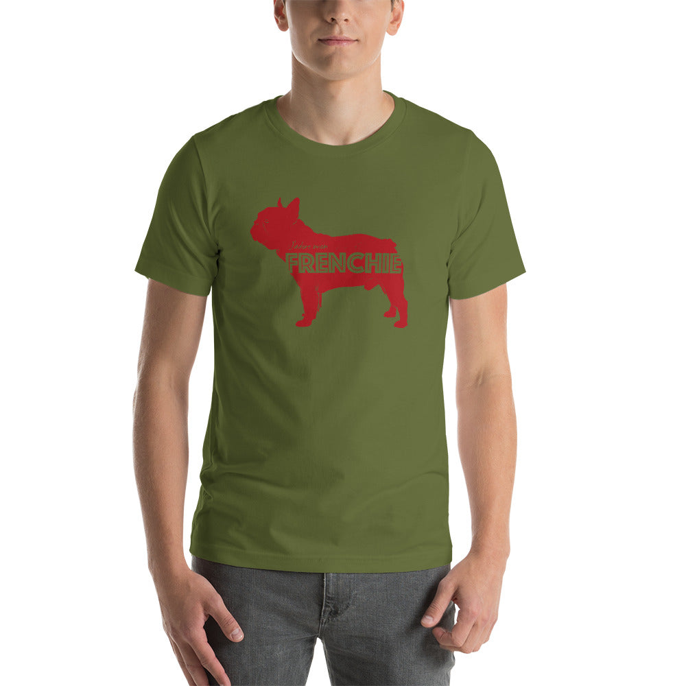 French Bulldog in red - Unisex T-Shirt
