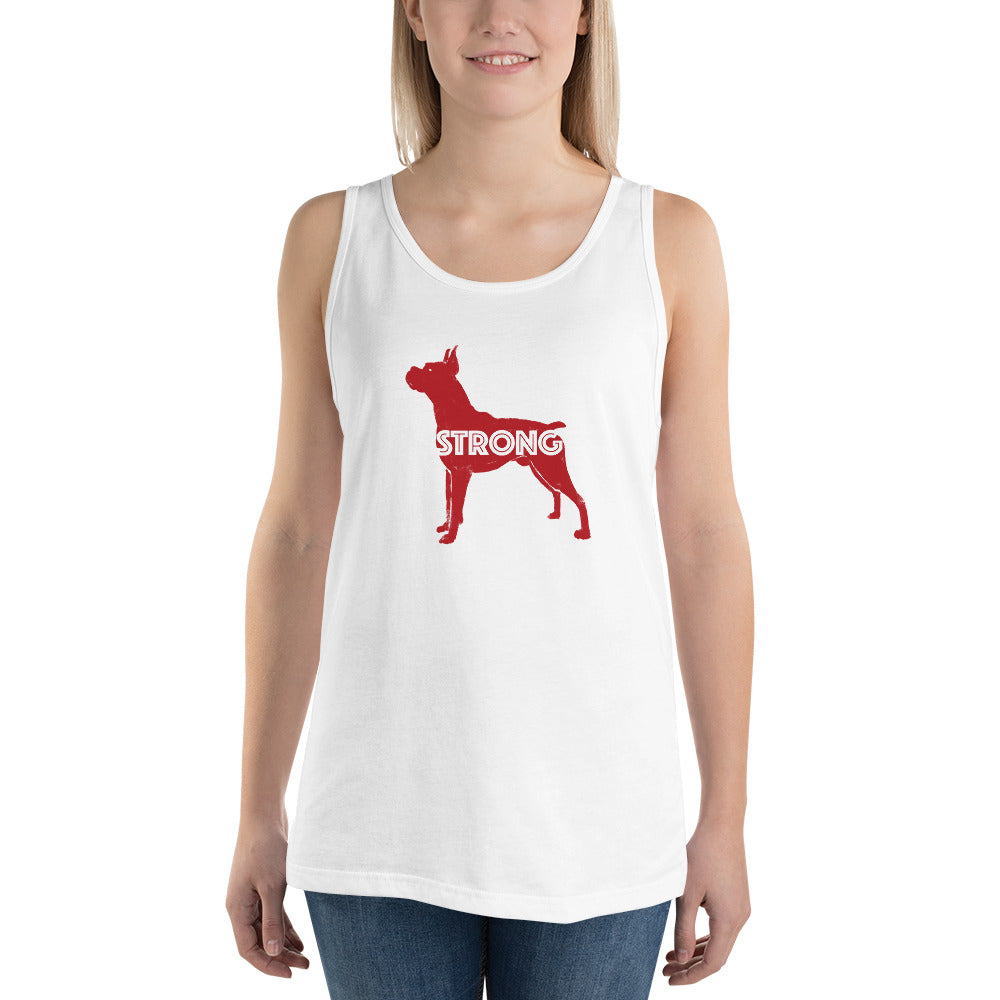 Strong Boxer in red - Unisex Tank Top