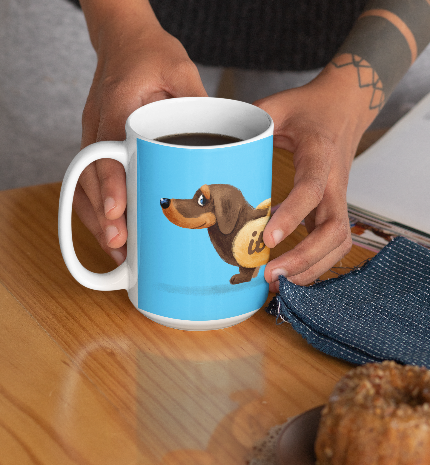 Dachshund (it's been a long day) Hot Dog Mug