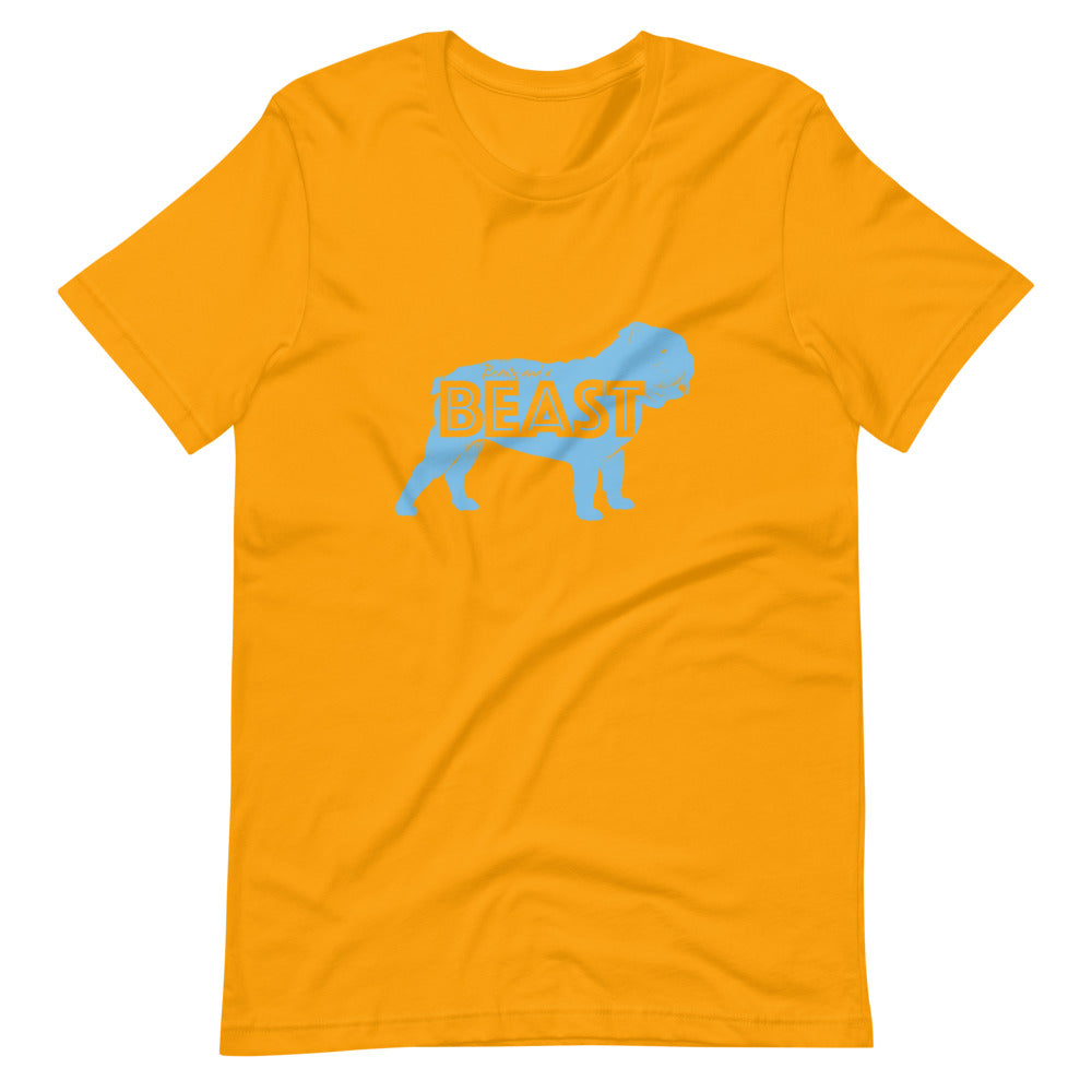 Bulldog Beast in baby blue - Unisex T-Shirt