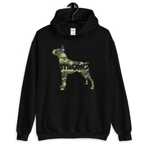 Boxer dog Camouflage design Hoodie