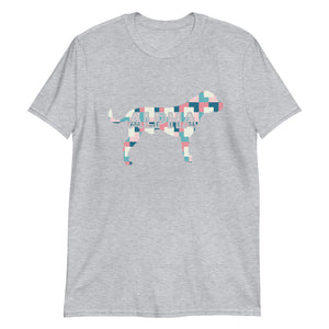 American Bulldog Alpha Geometric Pattern T-Shirt