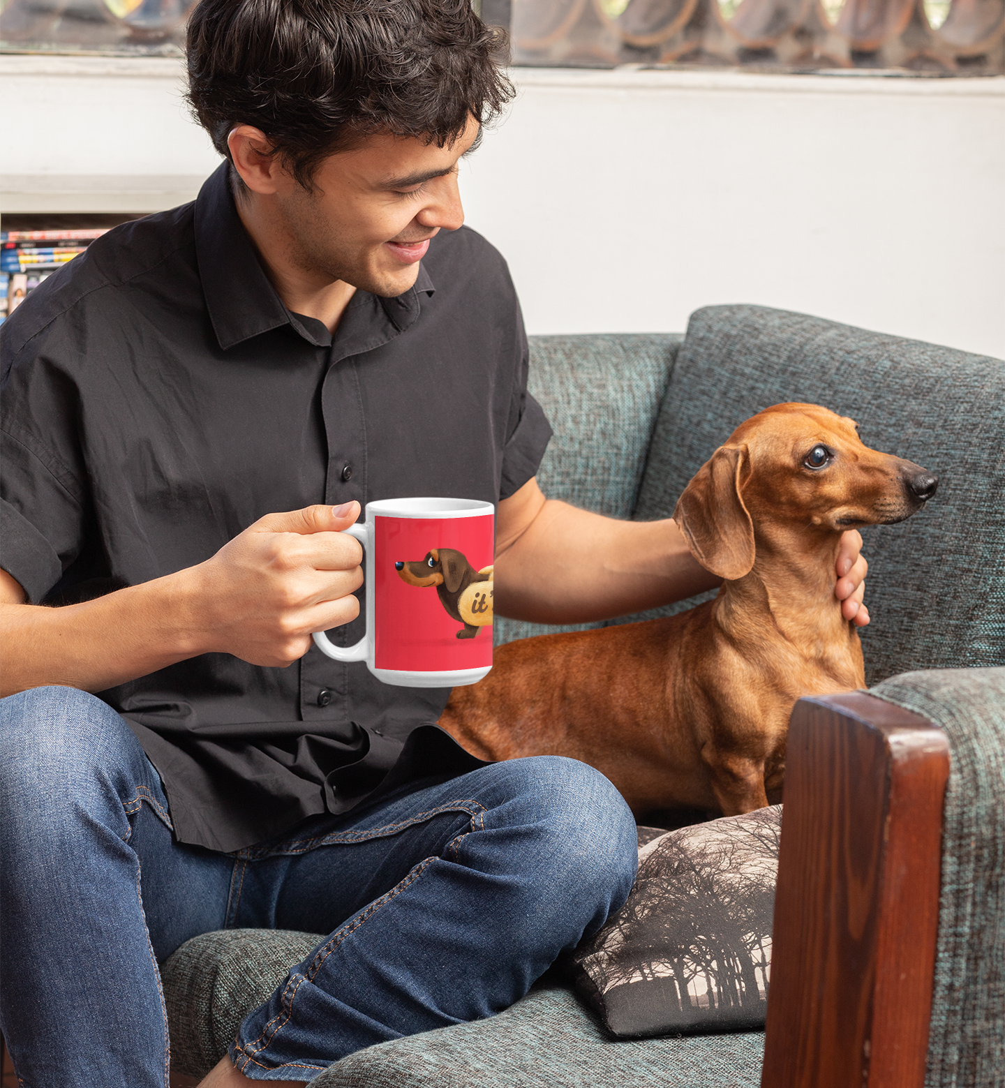 Dachshund (it's been a long day) Hot Dog Mug